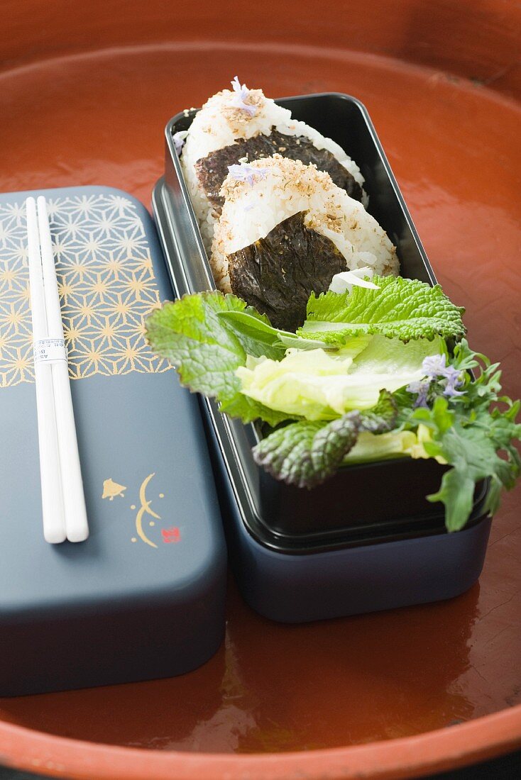 Onigiri with salmon filling