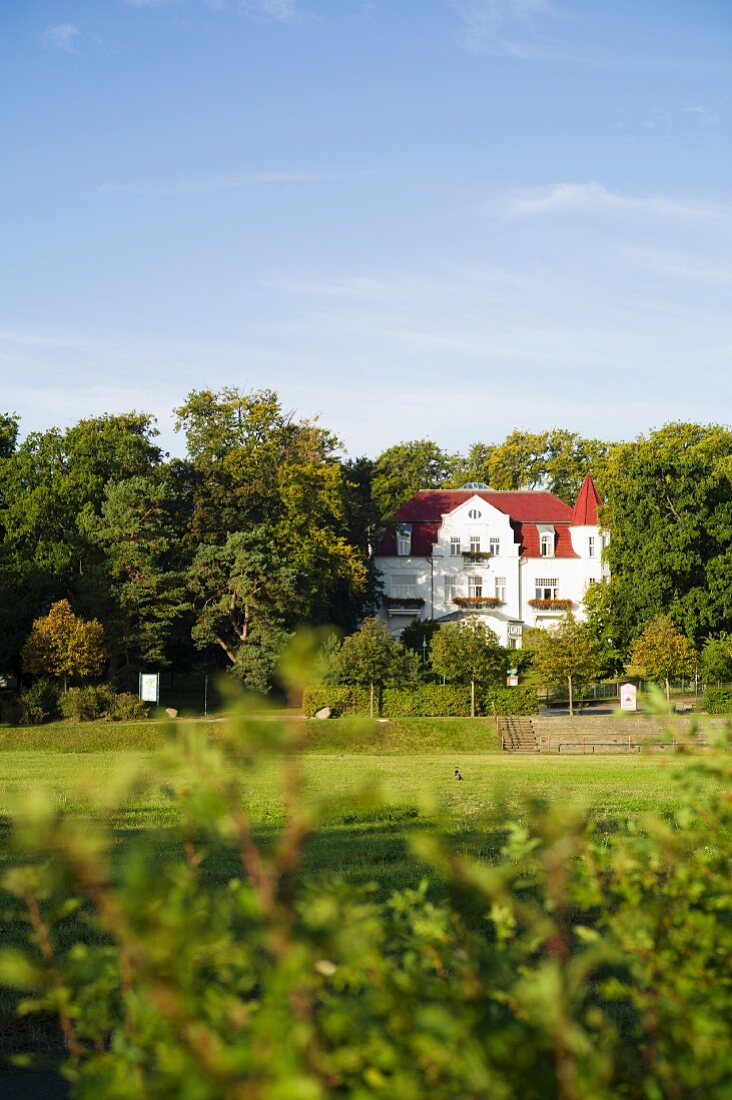 Blick auf die Villa 'Staudt' in Heringsdorf auf der Insel Usedom