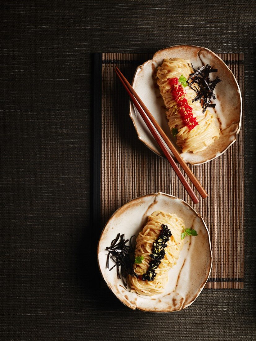 Spaghetti with cod roe