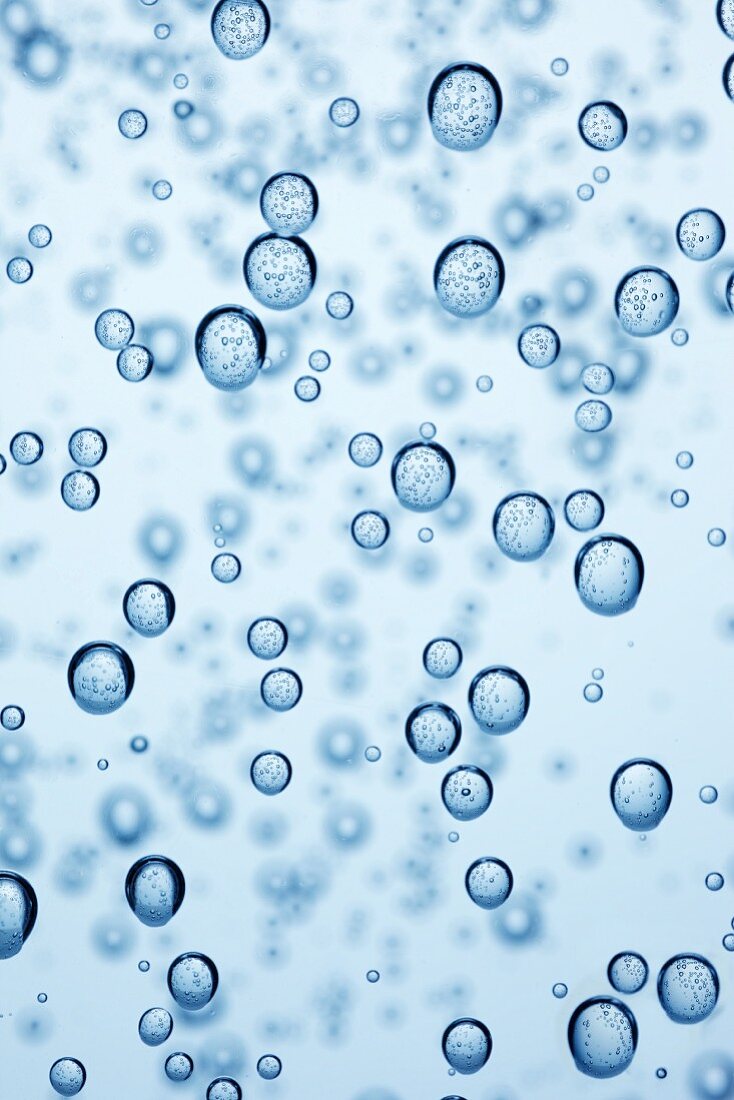 Viele Wasserblasen (Nahaufnahme)
