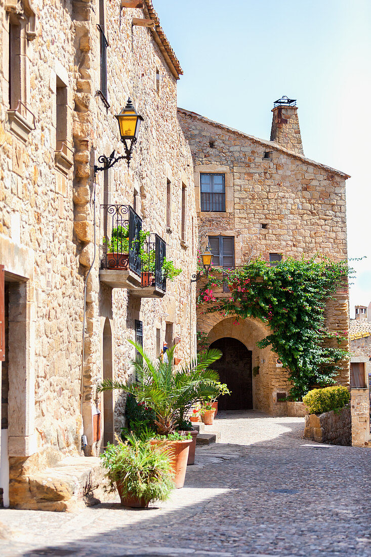 Historisches Dorf-Zentrum von Pals, Empordà, Katalonien, Spanien