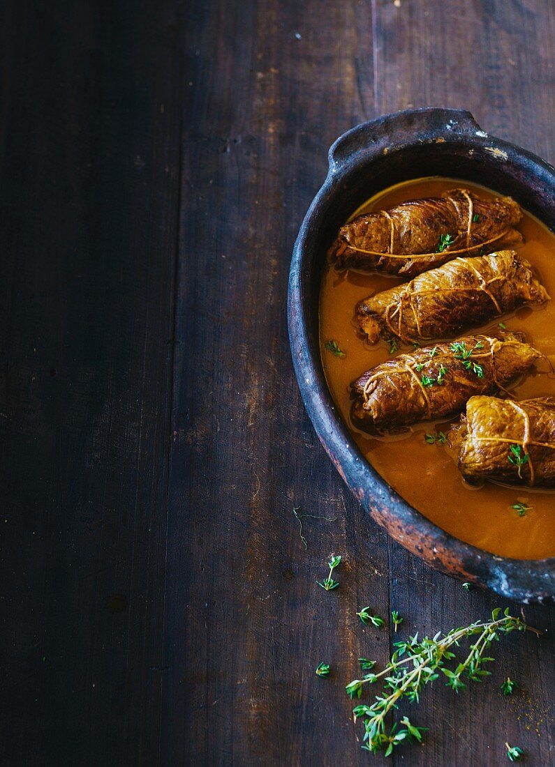 Beef roulade with rosemary