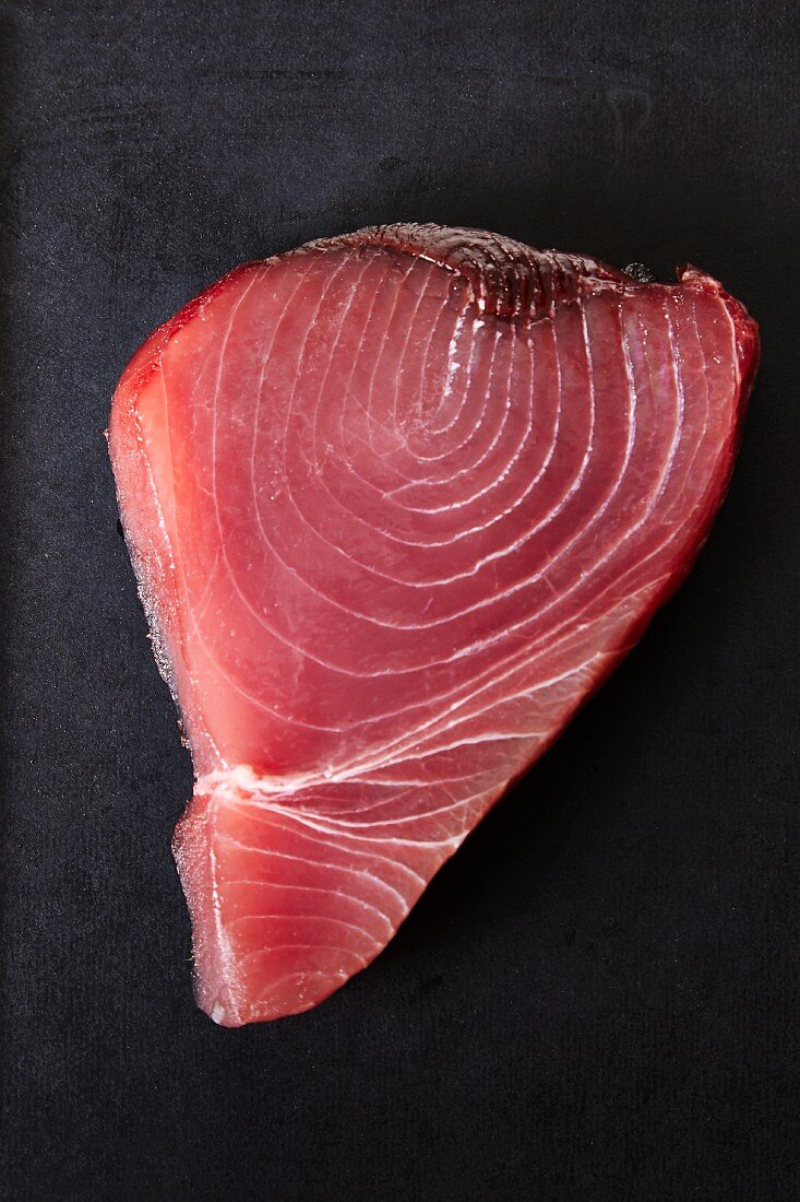 A fresh tuna steak