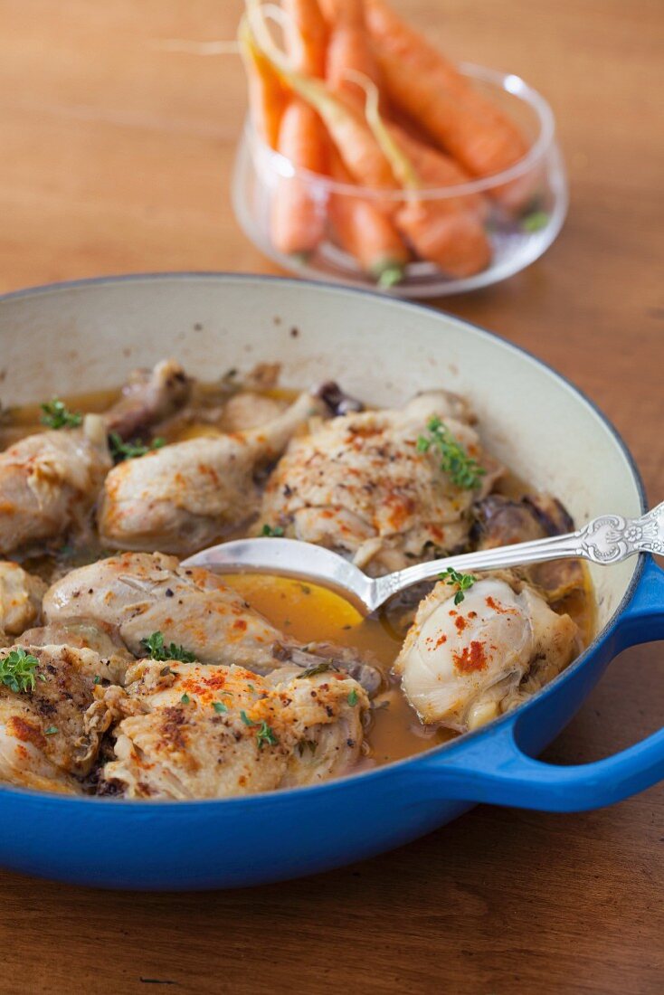 Chicken in garlic sauce