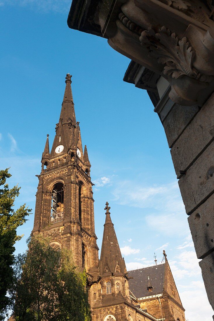 The Martin Luther church in Äusserer Neustadt in Dresden