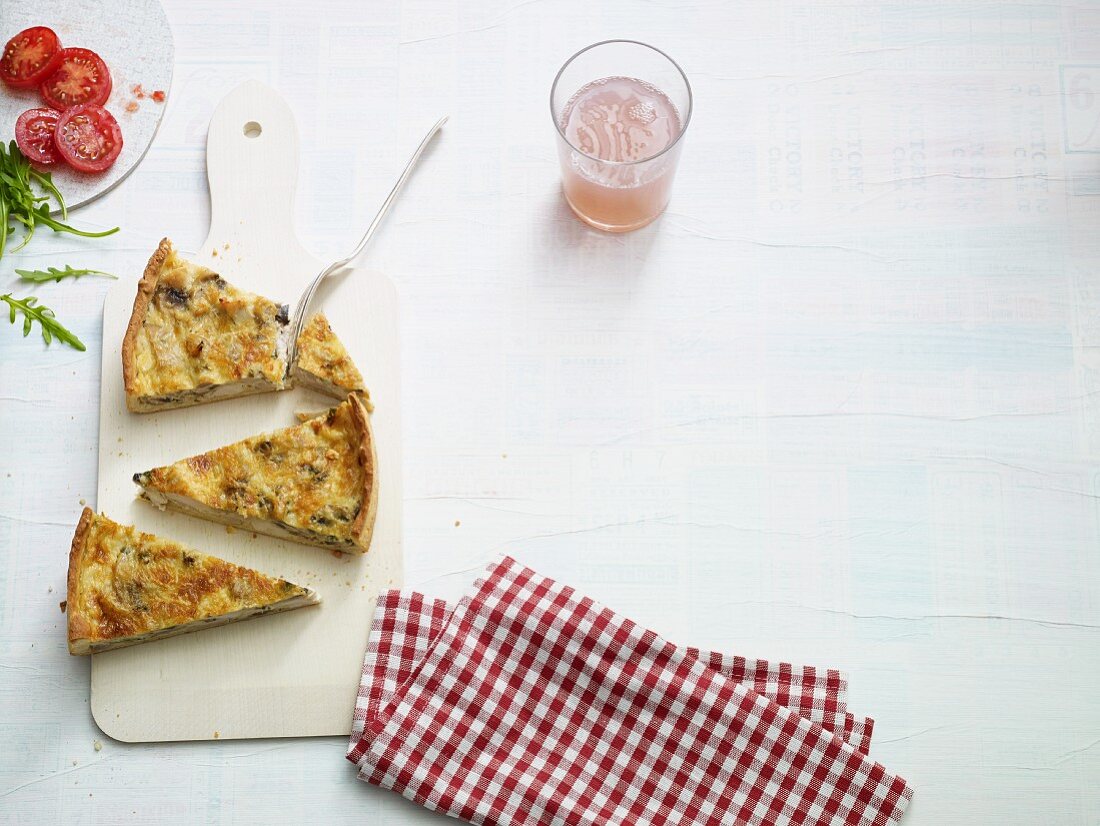 Hähnchen-Parmesan-Quiche