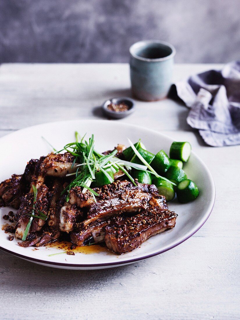 Lamb ribs with Sichuan pepper (Asia)
