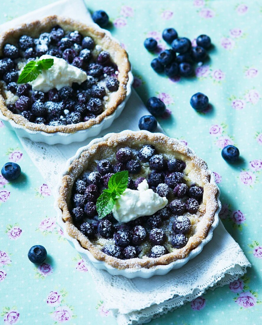 Blueberry tartlets