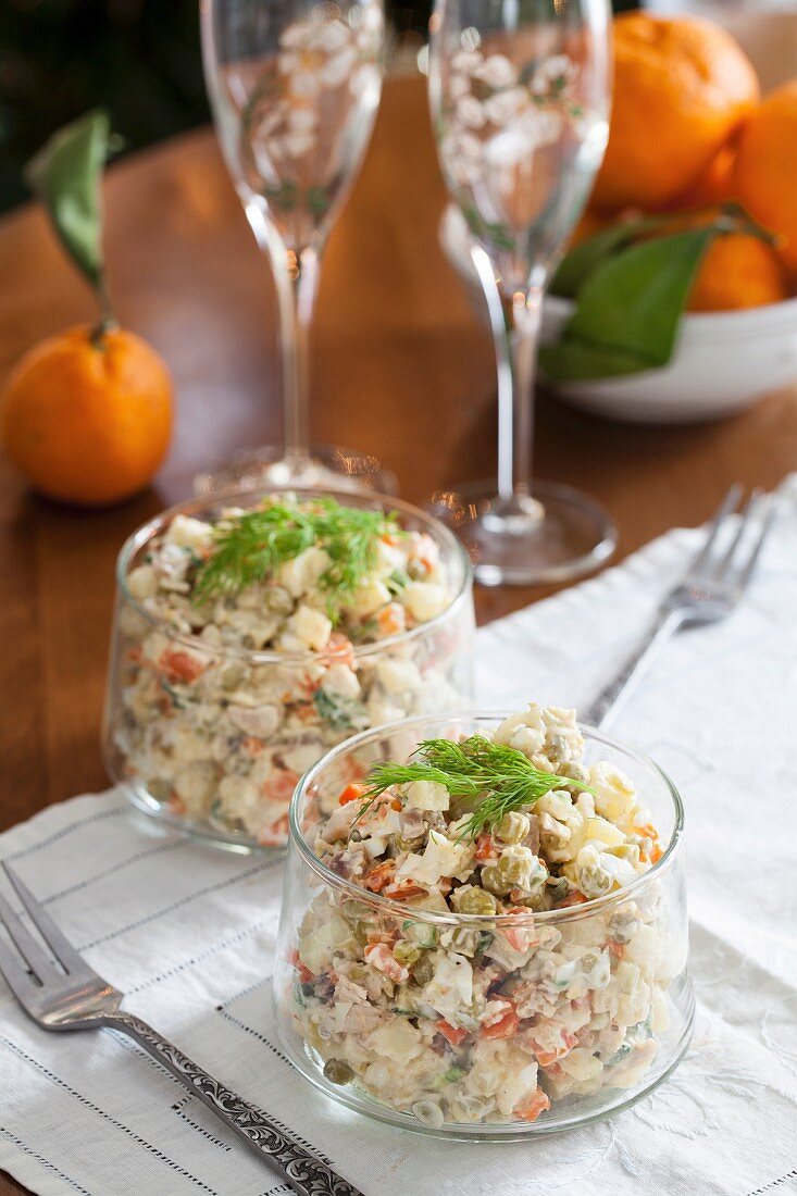 Salad Olivier – Russian potato salad