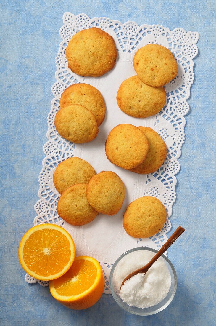 Palets a la orange (French orange biscuits)