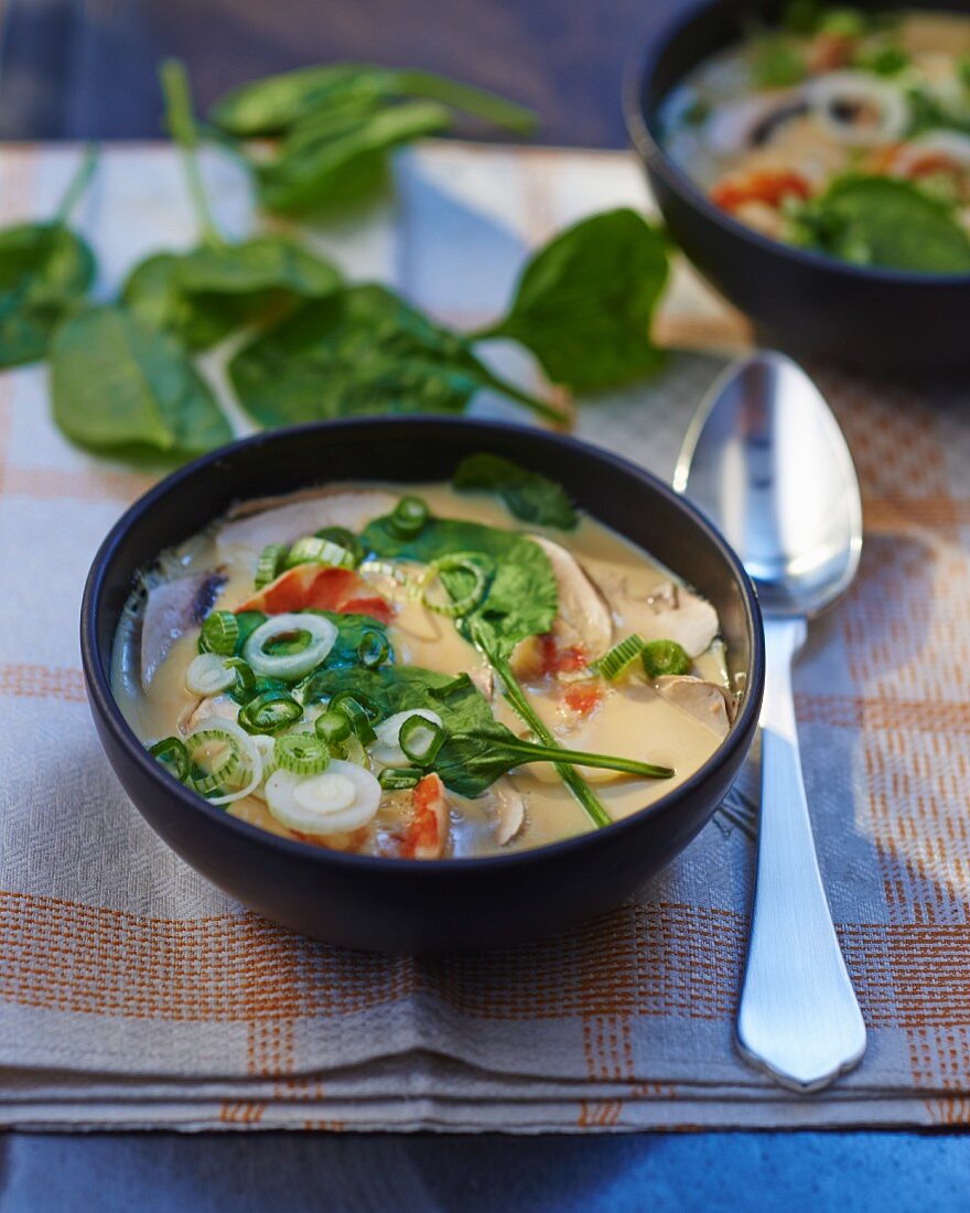 Chawanmushi (custard royale with vegetables and prawns, Japan)