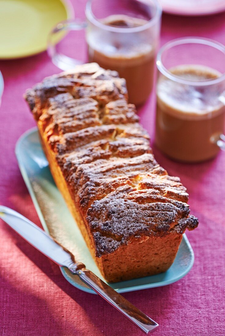 A brioche load with puff pastry