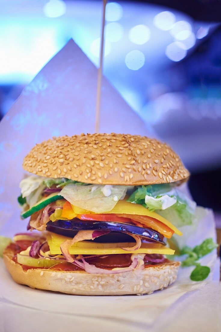 A veggie burger