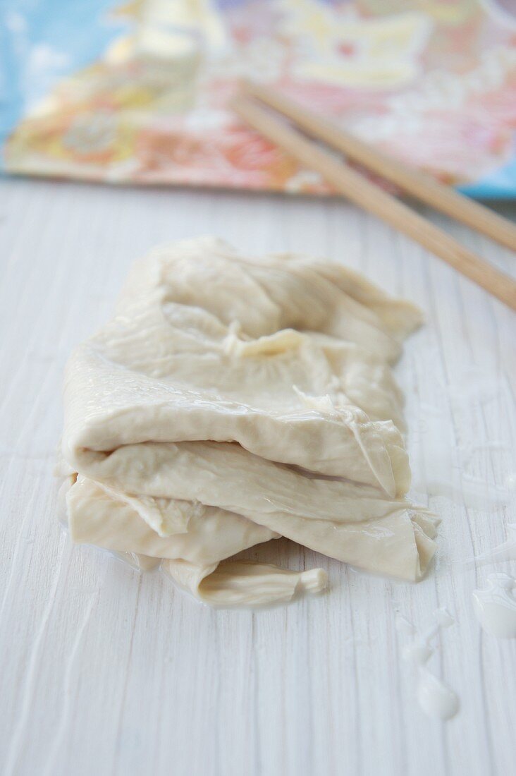 Yuba - soya milk skin (speciality from Kyoto, Japan)