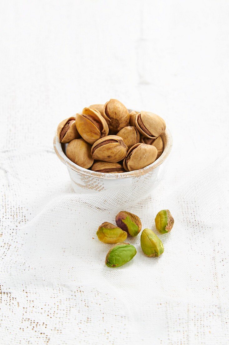 Pistachios, whole and shelled