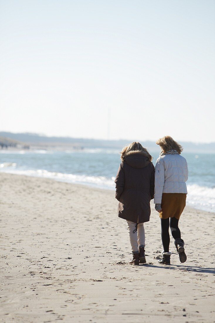 A walk along the Baltic Sea coat during winter