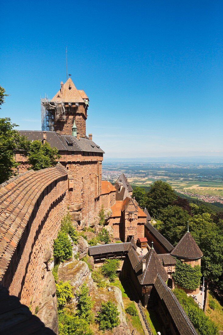 The restored castle, Haut-Koenigsbourg, Alsace