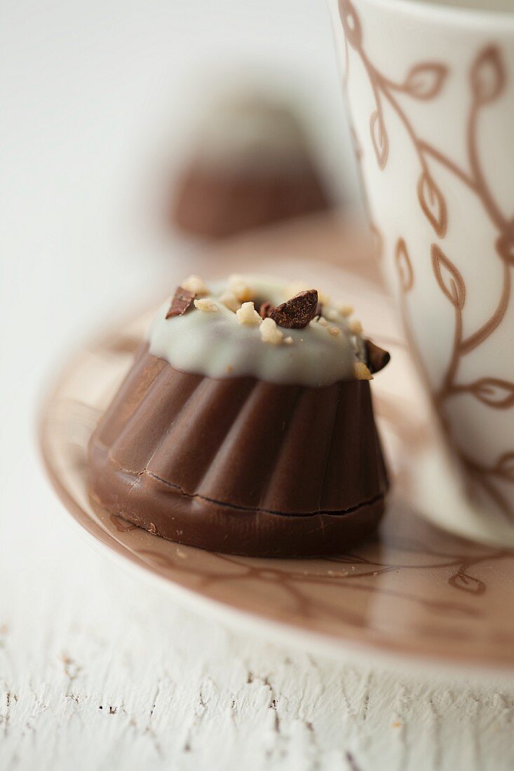Schokoladenpraline in Gugelhupfform