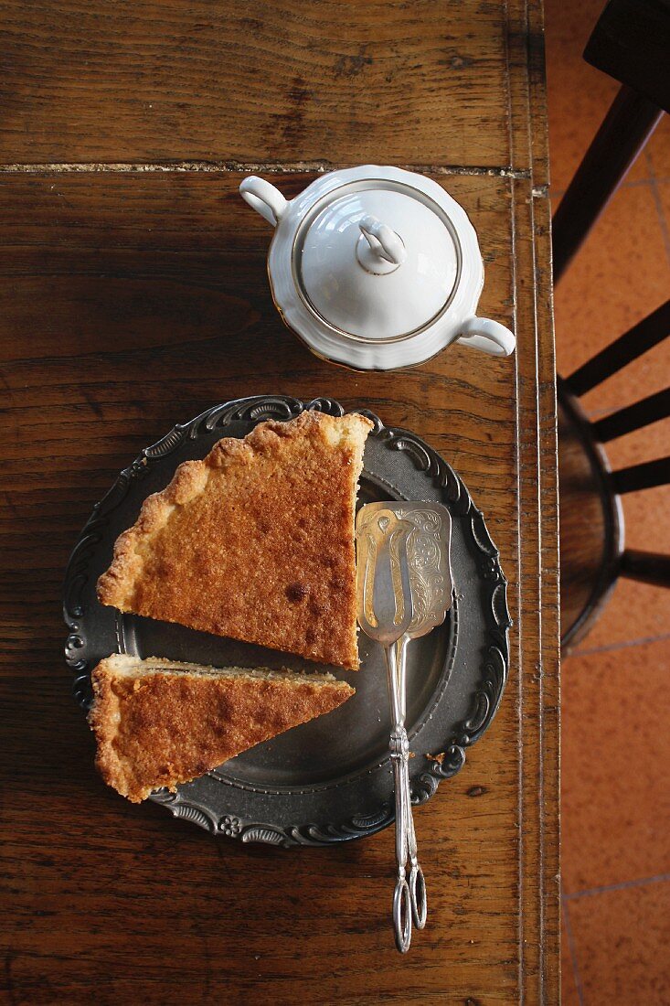 Bakewell Tart, angeschnitten