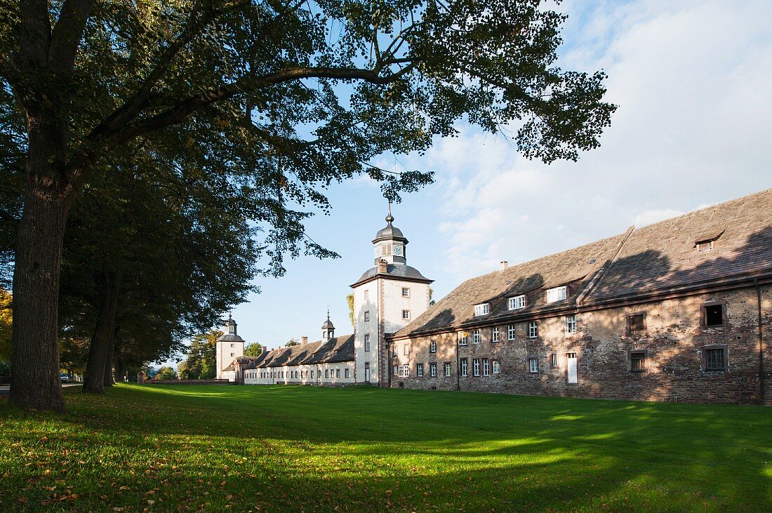 Das Hauptgebäude des Schlosses Corvey, Höxter, Ostwestphalen