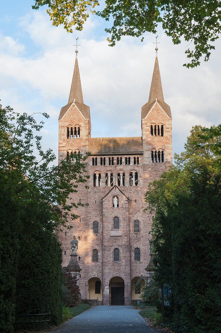 The westwork of Schloss Corvey, Höxter, East Westphalia