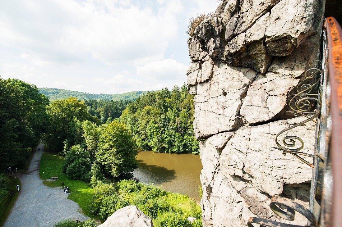 Ausblick von den Externsteinen, Ostwestphalen