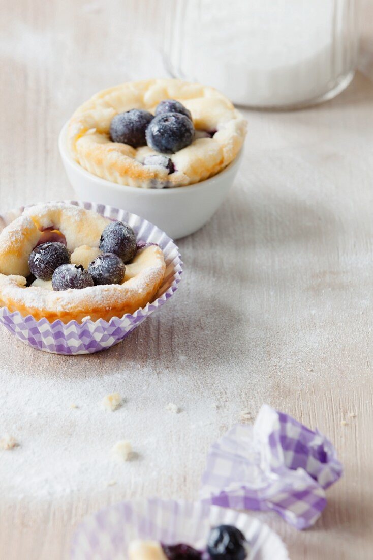 Blueberry cheesecake muffins