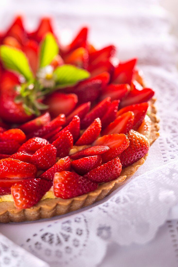 Strawberry tart (detail)