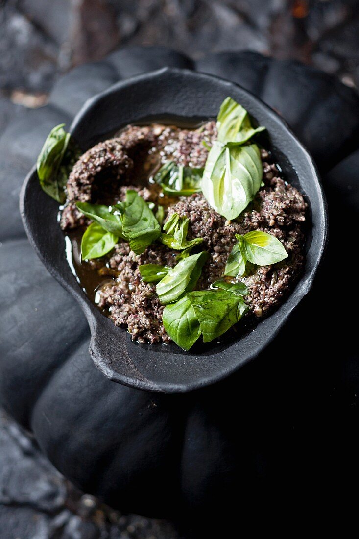 Tapenade with basil