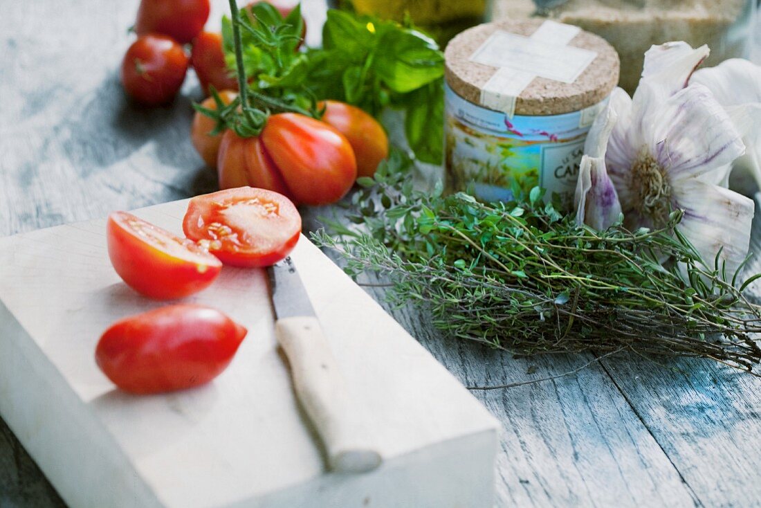 Zutaten für Tomatensauce