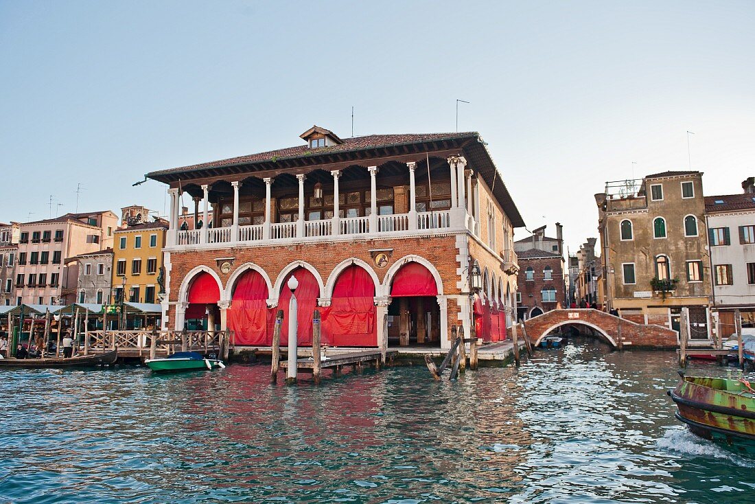 Rialto market hall, Venice, Italy