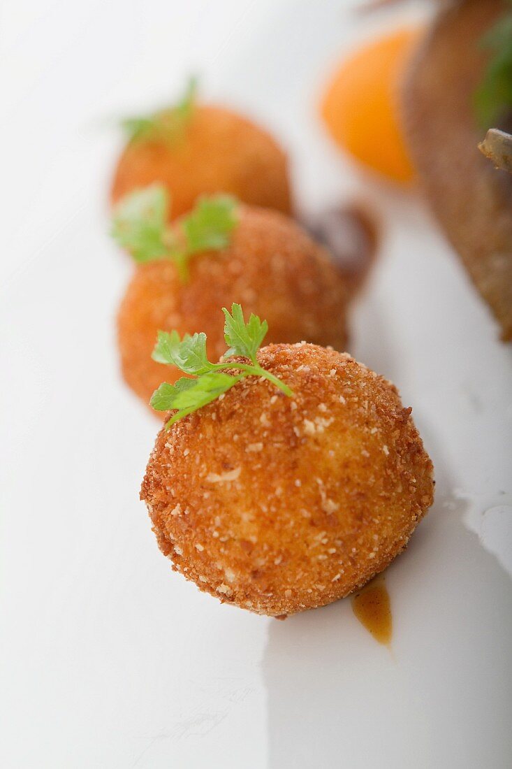 Potato croquettes with parsley