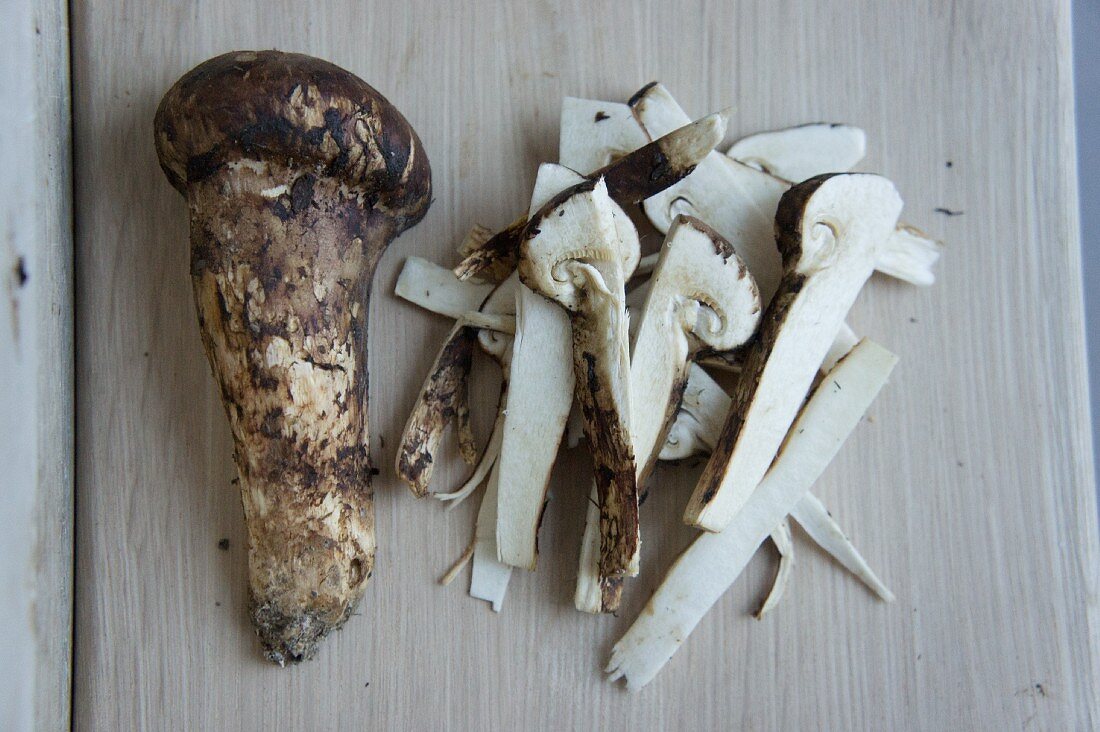 Frische Matsutake Pilze aus Japan