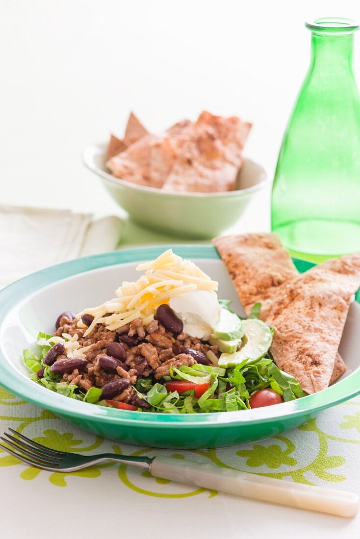 Beef taco salad (Mexico)