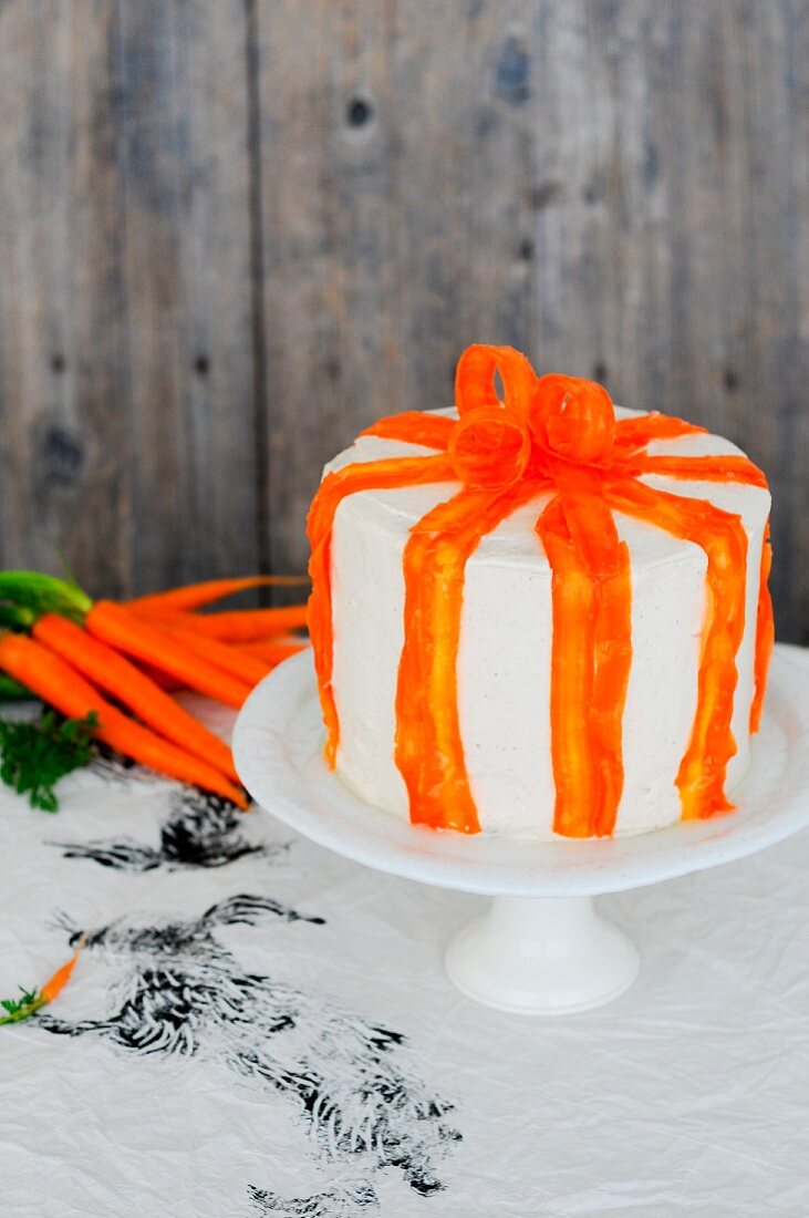 A carrot cake with ginger