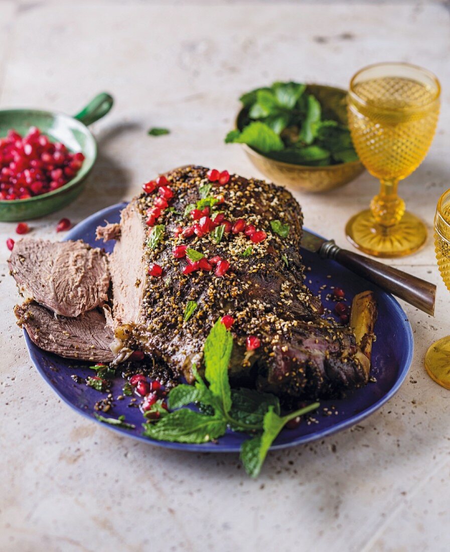 Leg of lamb with za'atar