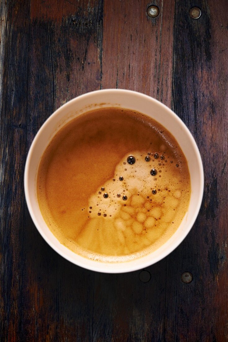 A cup of caffe crema