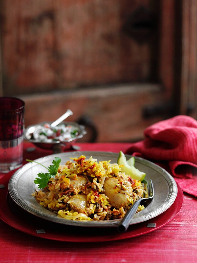 Chicken Biryani aus Indien