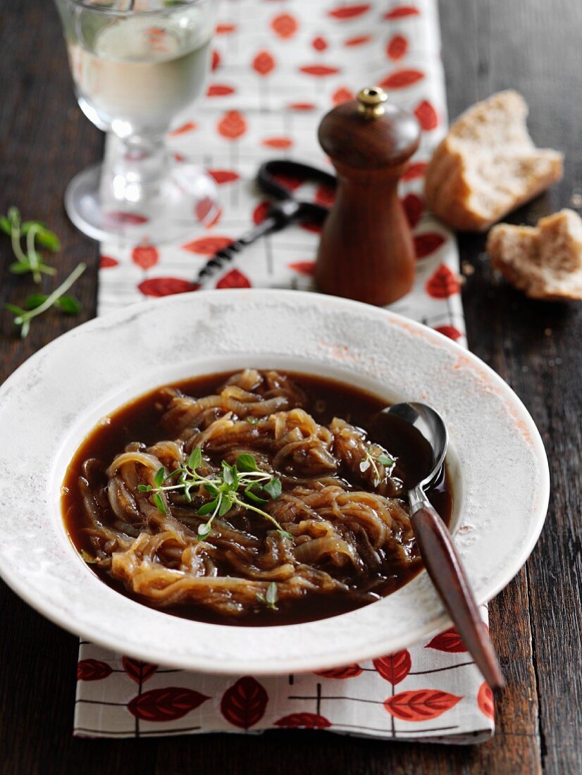 Französische Zwiebelsuppe