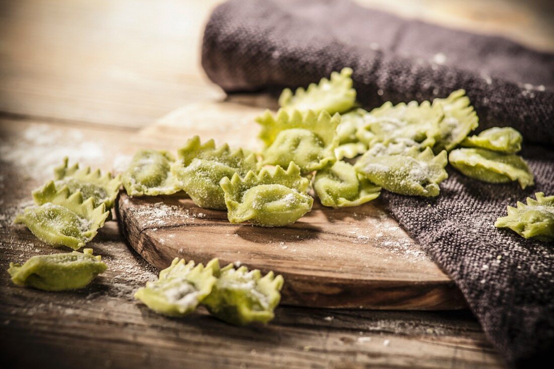 Green raviolini