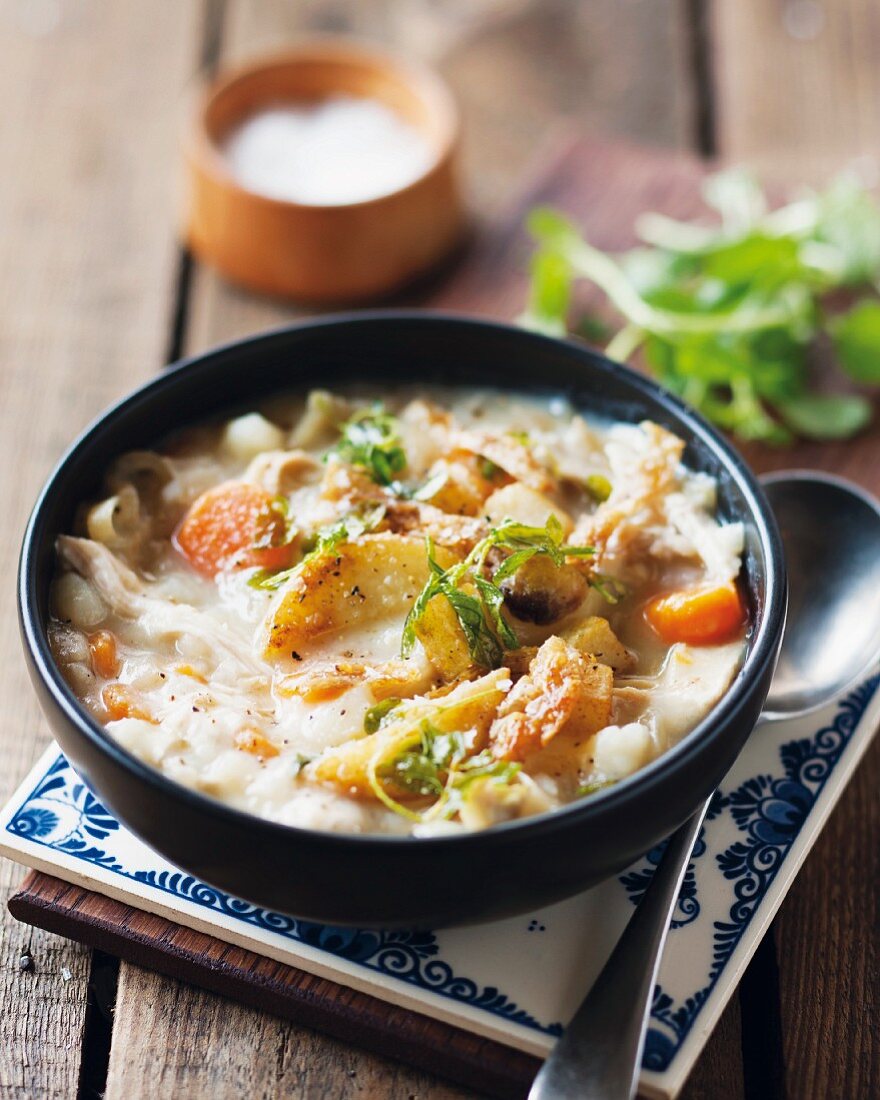 Hähncheneintopf mit Kartoffeln