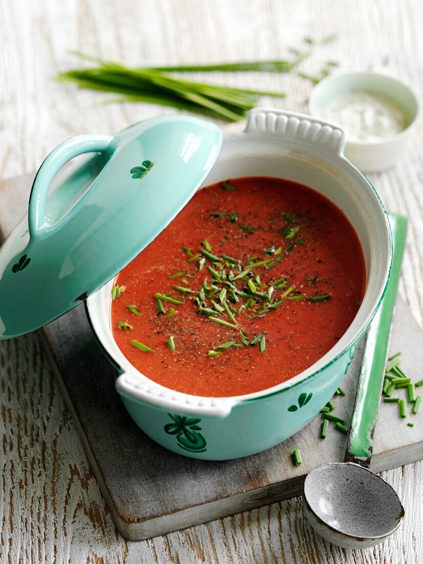 Beetroot and carrot soup