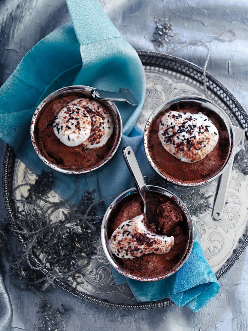 Chocolate mousse for Christmas