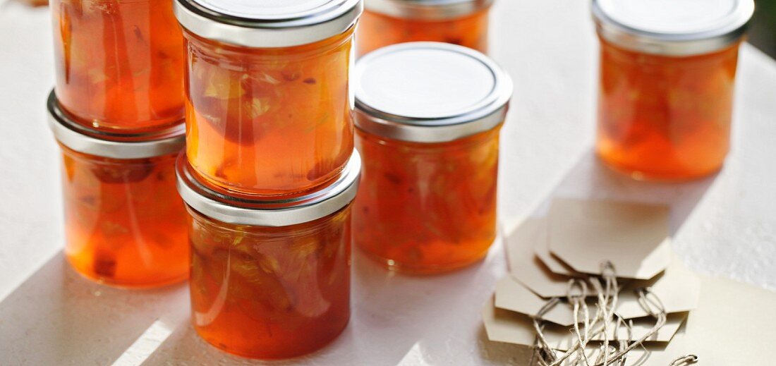 Lemon and blood orange marmalade with dates and Limoncello