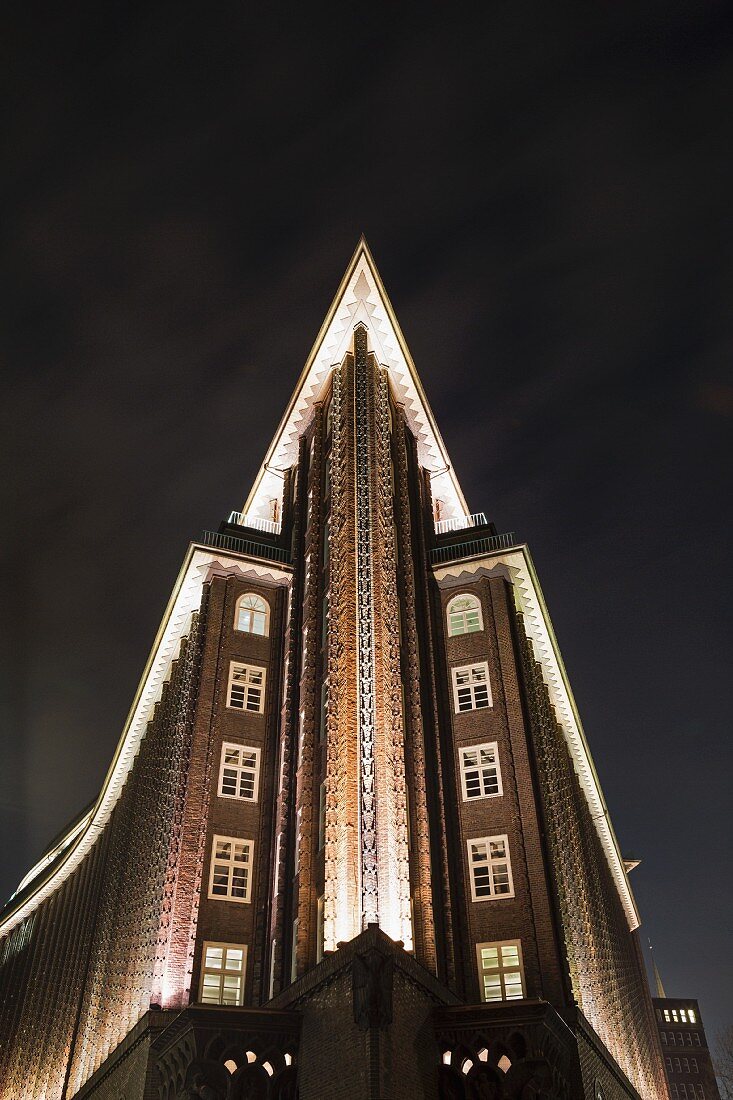 Das Chilehaus, beeindruckendes Prunkstück des Backsteinexpressionismus, Hamburg