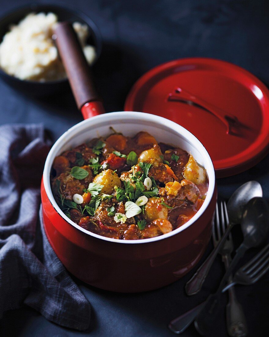 Tomato bredie (lamb stew, South Africa)