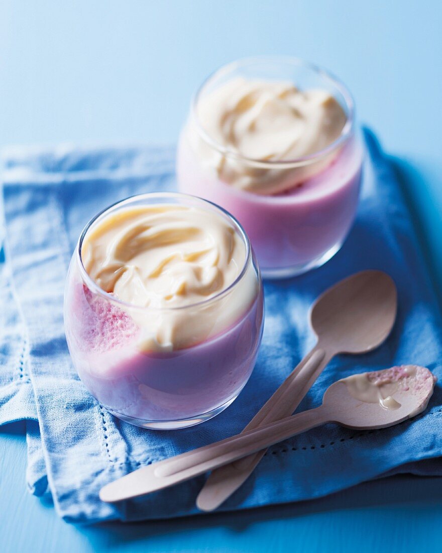 strawberry and crème fraîche terrines