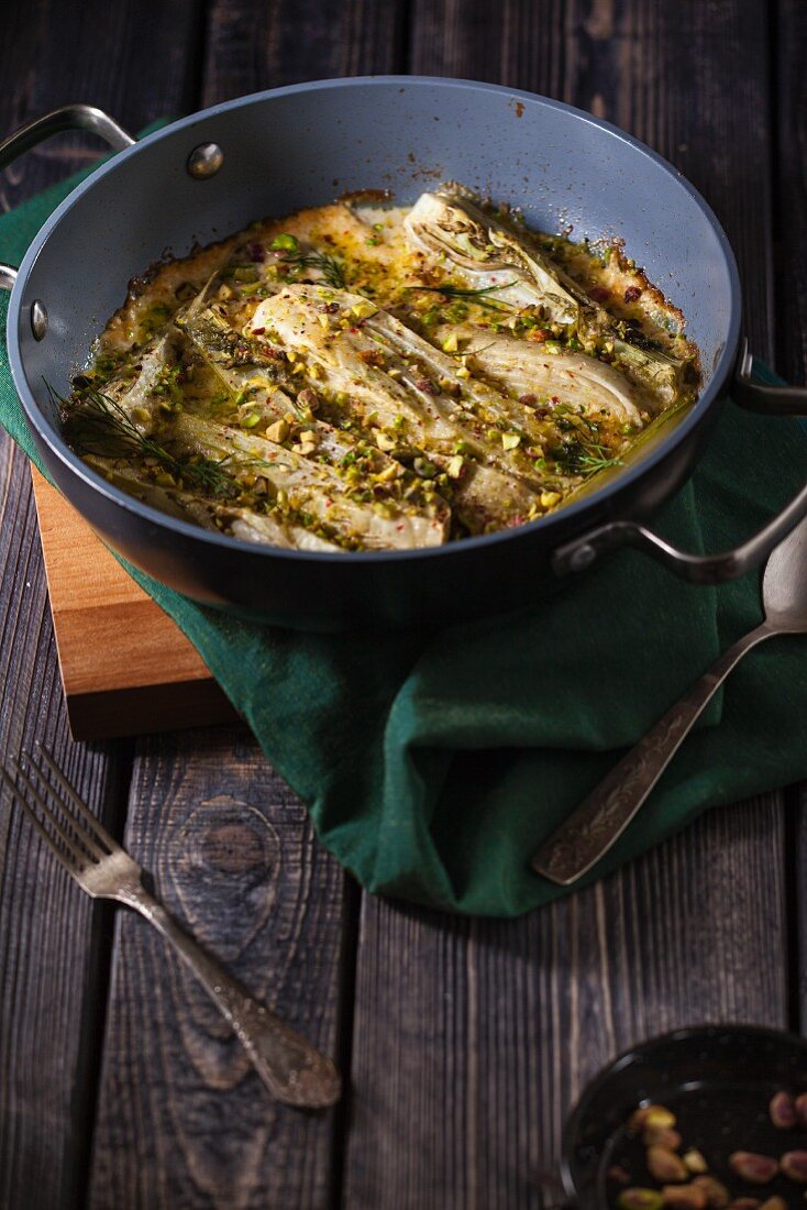 Baked fennel with Parmesan cheese