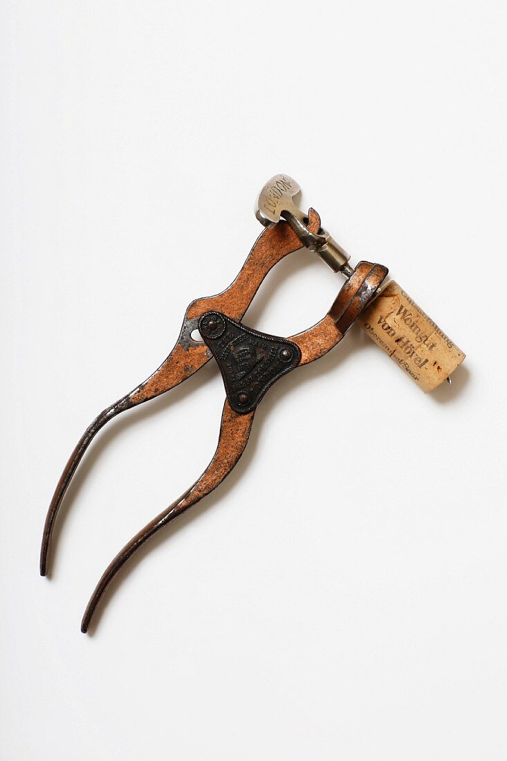 A Lund corkscrew, model The Patentee, London, patent from 1855 (Von Kunow Collection)
