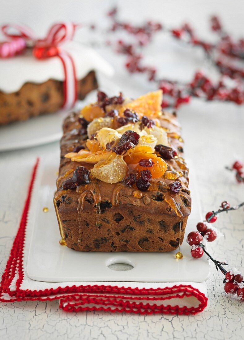 Fruit loaf for Christmas